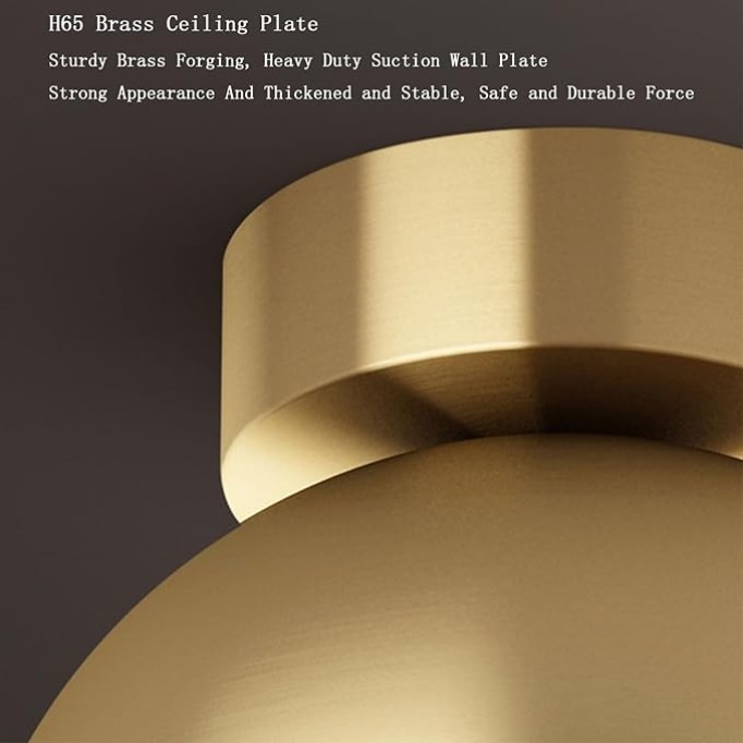 Close To Ceiling Lights White Glass Globe Ceiling Light Mid Century Brass Ceiling Lamp Semi Flush Mount Close to Ceiling Lighting Fixture Compatible with Cloakroom Study Staircase Aisle Corridor Balco