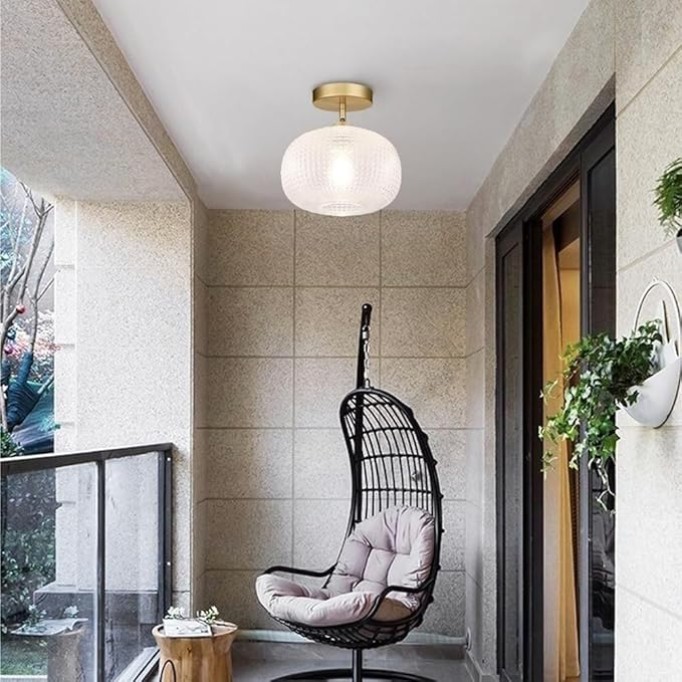 Mid Century Home Hallway Ceiling Light Globe Glass Close to Ceiling Lamp Semi Flush Mount Ceiling Lights,chandalier